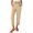 Khaki-07, variant on REALiKUN Yoga Capris with Pockets for Women Wide Leg Cotton Linen Pants Casual Loose Comfy Trendy Elastic Waist Cropped Trouser