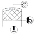 thumbnail image 5 of Thealyn Decorative Garden Fence 24 in (H) x 10 ft (L) Rustproof Metal Fence Border,Fence for Dogs,No Dig Fence,Fencing for Yard Patio Animal Barrier Flower Bed, 5 of 9