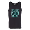 thumbnail image 2 of Straight Outta Miami MIA Fan | Fantasy Football | Mens Sports Graphic Tank Top, Black, X-Large, 2 of 4