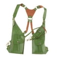 thumbnail image 1 of Bolso de hombro Steampunk perfecl con arnés de cuero PU Verde, 1 of 8