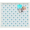 thumbnail image 2 of PinPix 20x17 Custom Cork Bulletin Board Light Blue Polka Dot Poster Board Has a Fabric Style Canvas Finish, Framed in Light Blue Polka Dot, by ArtToFrames (PinPix-344), 2 of 6