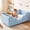 B-Cloud Bed(Blue1), variant on SLSY Toddler Bed Frame with Removable Guard Rails, Standard Crib Size for Boys & Girls 1-6 Years, Certified Fabric