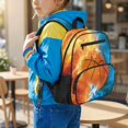 thumbnail image 5 of Aplkyhs Adorable Backpack Lightweight Casual School Bookbag for Kids 9-12 Water Resistant with Padded Straps for Daily Use Ice Fire Basketball, 5 of 7