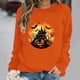 thumbnail image 1 of Heisall Womens Sweatshirts Long Sleeve Round Neck Loose Casual Halloween Print No Hood Autumn Winter 2025 New Arrival Fashion Sweatshirts, 1 of 6