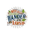 thumbnail image 5 of Quote, Not All Those Who Wander Are Lost, (12x18 Wrapped Canvas, Wall Decor, Artwork), 5 of 5