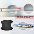 thumbnail image 4 of Elegante protección para manijas de puertas de automóviles, películas protectoras de ajuste universal con textura de fibra de carbono, instalación fácil y duradera para una defensa perfecta, mantenga, 4 of 7
