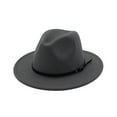 thumbnail image 2 of Limei Jazz Hat Men's Breathable Felt Top Hat Unisex Outdoor Classic Beach Sun Hat Fedora Hat Floppy Beach Hat, 2 of 7
