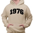 thumbnail image 2 of 1976 College Style Hoodie Sweatshirt Unisex Small Sand, 2 of 5
