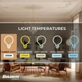 thumbnail image 5 of Bulbrite 862790 4W Dimmable F15 Shape 2100K Filament Medium E26 Base Fiesta Amber LED Bulb - Pack of 4, 5 of 7