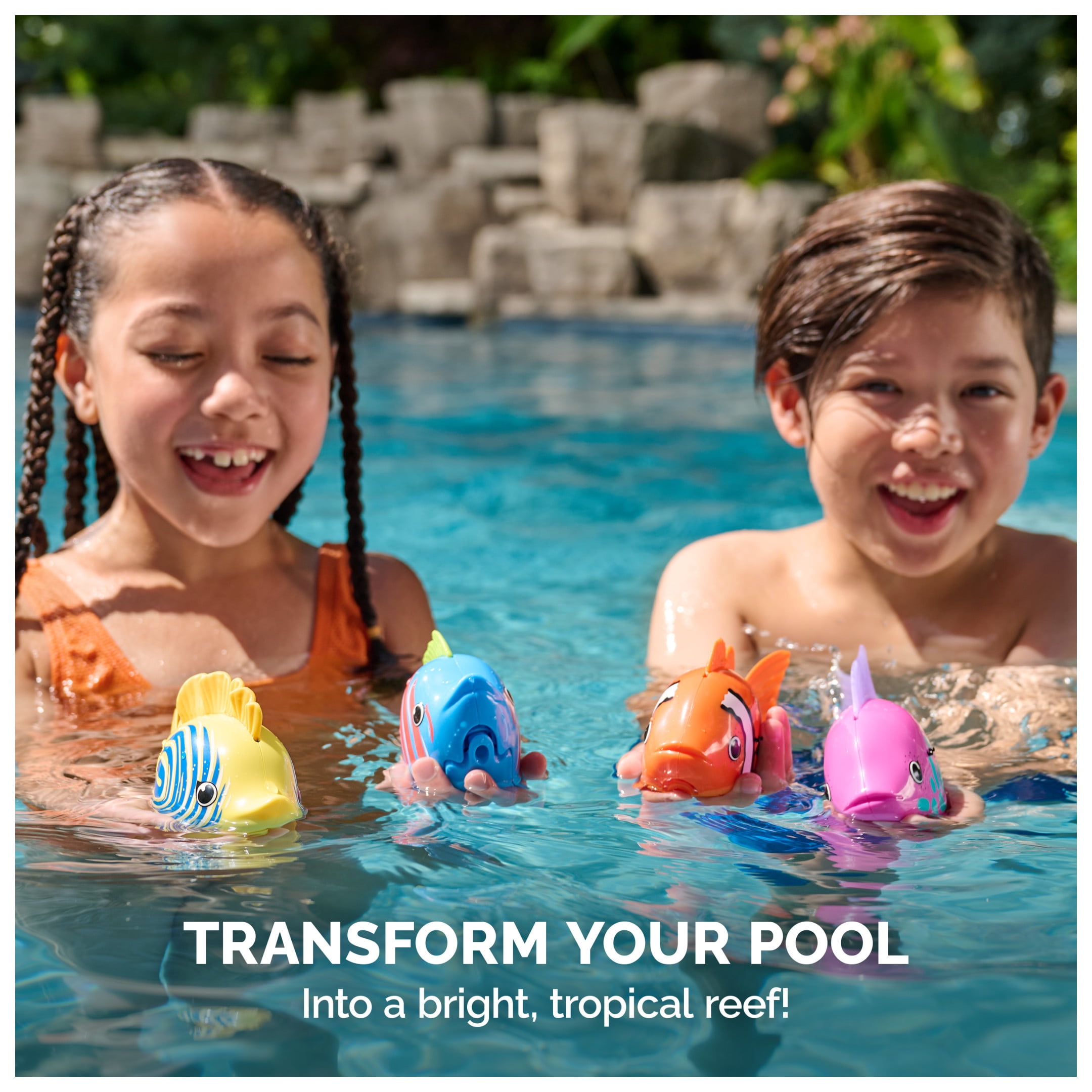 SwimWays Rainbow Reef Fish, Swim Shady (Batteries Included)