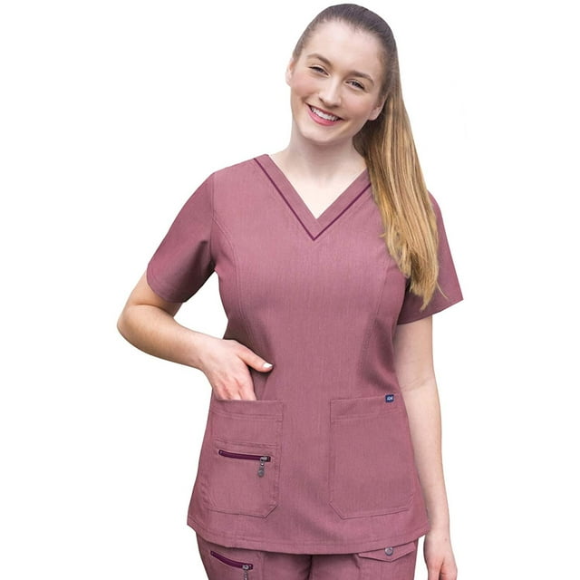 Adar Pro Heather Haut de Sarrau pour Femme, Heather Wine, L