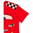 thumbnail image 7 of Disney Cars Men's Cosplay Short Sleeve T-Shirt McQueen Racing Red, 7 of 7