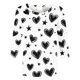 thumbnail image 4 of Xuyuer Valentines Day Lightweight Heart Pattern Tunic Spring Summer Shirts T-Shirts Graphic Tee Tops Womens Casual 3/4 Sleeve Shirts Dressy Round Neck Tops Fashion, 4 of 5