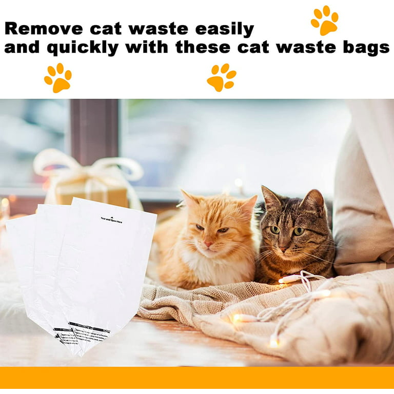 EcoLeo Compostabe Litter Scoop Cat Waste Bags, 40 Count
