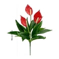 thumbnail image 3 of Ramo de Flores de Anturio Artificial, Multicolor, 48cm/18in, Decoración Falsa para Interiores, Duradero, Incluye 2 Ramos, 3 of 6