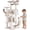 Beige, variant on Tree 54" Tall Cats Tower Large Condo Climber Cats Climbing Stand with Top Perches Playhouse and Climbing Ladder Kitty Activity Tree w/ Toys, Navy Blue