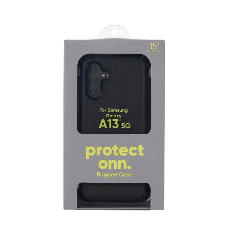 Onn. Rugged Phone Case for Samsung Galaxy A13 5G - Black