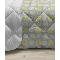 thumbnail image 3 of Grey and Yellow Down Alternative Comforter, 3D Print Inspired Modern Geometrical Boxes Cubes Image, Microfiber Quilt for All Season, 5 Sizes, Mustard Yellow, by Ambesonne, 3 of 3