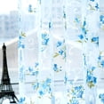thumbnail image 5 of Clearance under $5 FAMTKT Sheer Curtains Flower Sheer Curtain Tulle Window Voile Drape Valance 1 Panel Fabric Living Room Curtains, Summer Savings Clearance, 5 of 6