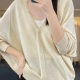thumbnail image 6 of Lixiuxyad Womens Open Front Cardigan Stylish Cardigan Lightweight Open Front Long Sleeve Outer Layer For Everyday Wear,Beige, 6 of 6