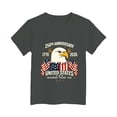 thumbnail image 4 of WUANDIXFA 1776 2026 July 4th 250th Birthday T-Shirt Tee for Kids 250 Years of Freedom (Dark Gray, 11-12 Years), 4 of 4