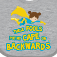 thumbnail image 4 of Inktastic These Fools Put My Cape on Backwards Funny Girls Baby Bib, 4 of 4
