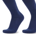 thumbnail image 5 of WQNVRNR Boys Athletic Soccer Socks- Towel Bottom Anti-slip Over Knee Breathable Unisex Long Football Sports Socks Navy Size Free Size, 5 of 5