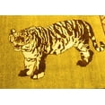 thumbnail image 1 of Ahgly Company Machine Washable Indoor Rectangle Persian Yellow Traditional Area Rugs, 5' x 7', 1 of 4