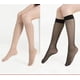 thumbnail image 1 of Medias de tubo de gran tamaño de verano para mujer, ultrafinas, anti-gancho, de seda, pierna fina, medias de tubo de media longitud hasta la pantorrilla de seda negra japonesa, 1 of 5