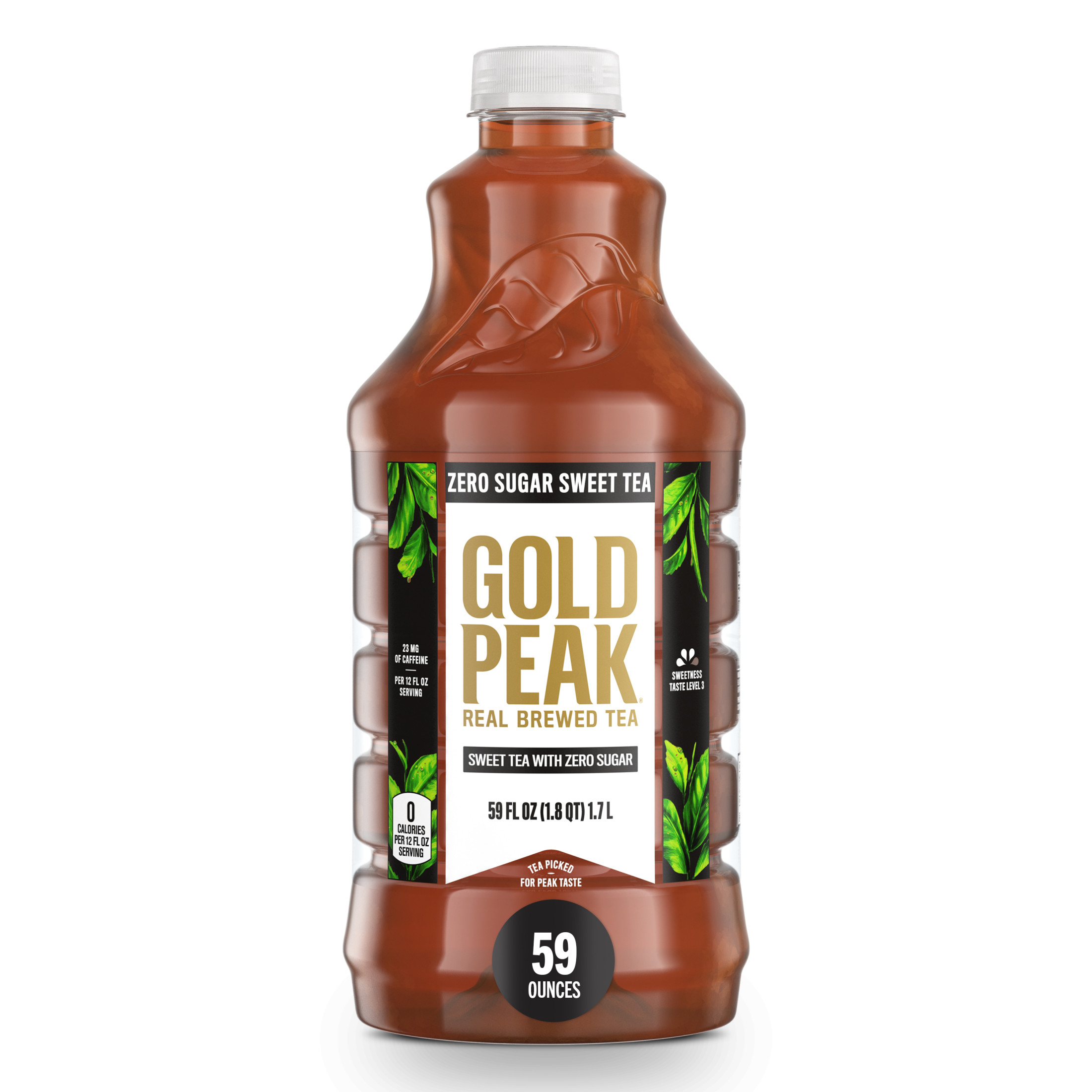 Gold Peak Iced Tea, Zero Sugar Sweet Tea Bottle, 59 fl oz