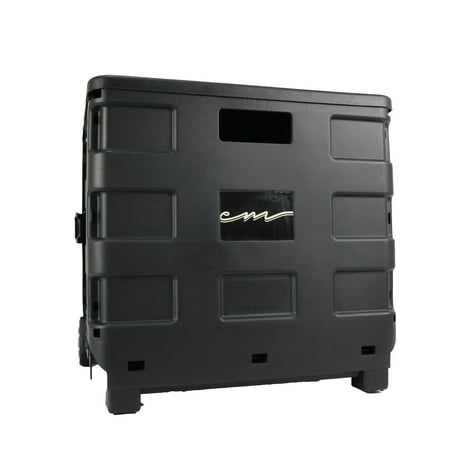 everything mary collapsible rolling cart organizer with lid, storage for office & crafts