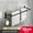 Black 50cm, variant on Self Adhesive Bathroom Towel Holder Shelf without Drilling Punch Free Towel Rack Double Bar Wall Mount Shower Towel Hanger Rail