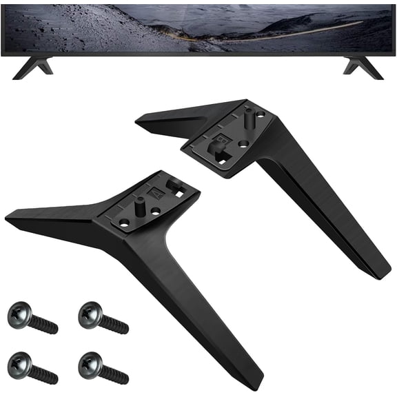 2Pack TV Stand for LG TV Legs, for LG TV Legs 49 50 55 Inches,Replacement TV Stand with Screws Black TV Mount for LG TV (49 50 55 Inches)