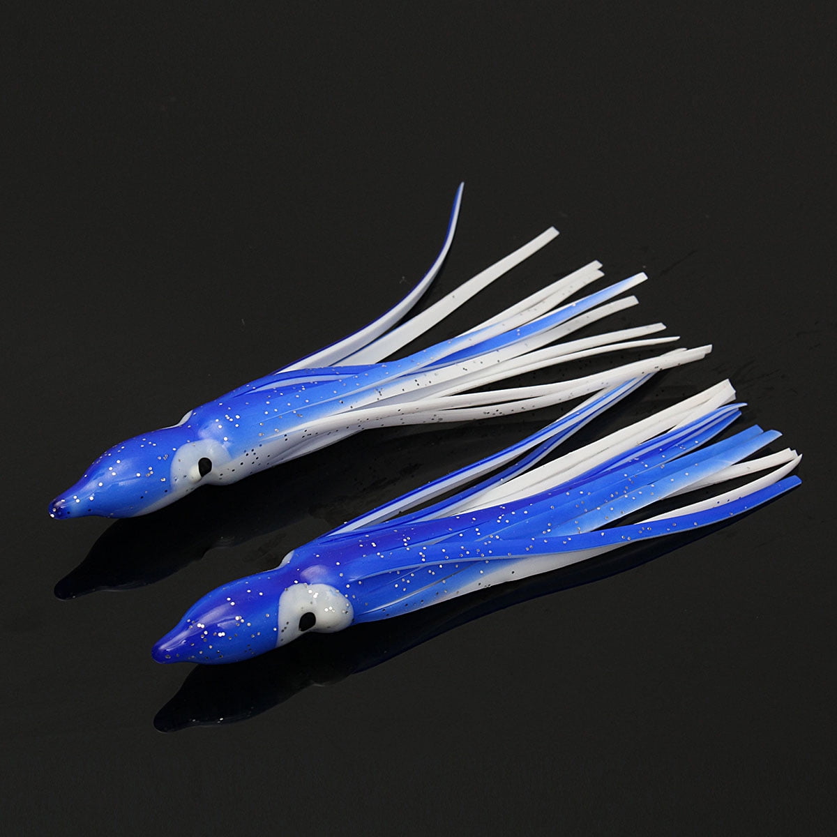 Vaycally Squidy Soft Lure Octopus Skirt Soft Plastic Bait Bass Salmon Pike Walleye PerchTrolling Fishing Lure Tackle 9.5cm/3.74inch Fishing Lures Spinners Baits Spoon 