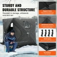 thumbnail image 3 of KFFKFF Compact Ice Enclosure, 1-2 Person Instant Setup Ice Angling Hut, 24 Sq.ft of Fishing Space, 60"x60" Winter Fishing Ice Cabin, 3 of 9