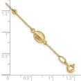 thumbnail image 6 of Auriga Fine Jewelry 14K Yellow Gold Cross and Miraculous Medal Bracelet 6 inch for Women (L- 6inch, W- 6.3mm), 6 of 6
