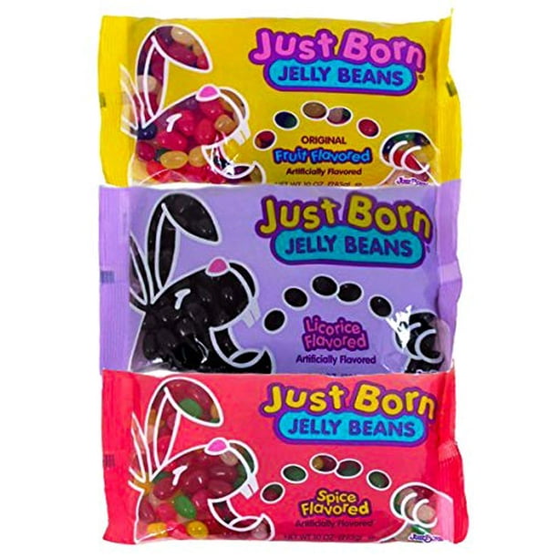 Just Born Jelly Beans Variety Bundle Fruit, Licorice, Spice Flavored