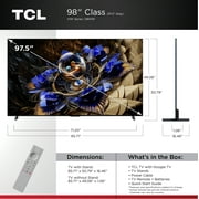 TCL 98-Inch X11K Series QLED 4K Smart QD-Mini LED TV with Google TV (NEW 2025) - Halo Control System, LD14000 Precise Dimming Series, HDR 6500 Nits Peak, Audio by Bang & Olufsen - 98X11K