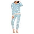 thumbnail image 2 of Sleep & Co. Women's & Women's Plus Plush Top and Pant Pajama Sleep Set, 2 of 6