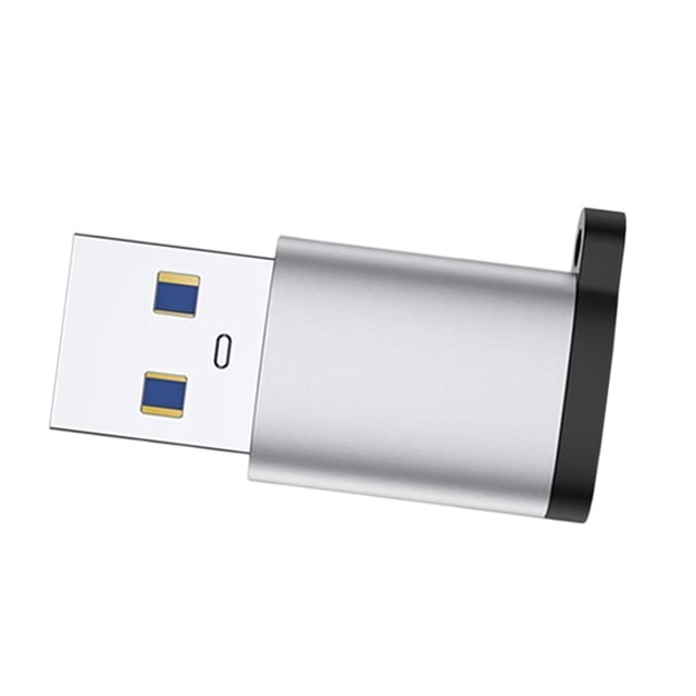 Maoww Type C To USB3.0 OTG Adapter Lanyard Anti-Lost Adapter Male To Female Adapter Silver