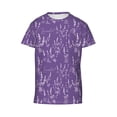 thumbnail image 4 of Wukai Lavender Flowers Youth Unisex Short Sleeve T-Shirt for Boys, Girls, Teens, and Kids-Small, 4 of 7