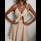 thumbnail image 4 of Vestido de Algodón con Tirantes para Mujer, Falda Corta Informal de Moda Albaricoque S, 4 of 10