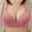 Watermelon Red #7, variant on Voncos Plus Size Bras No Wire Breathable Comfortable Embroidered Glossy Everyday Bras for Women Black Bra Size 36