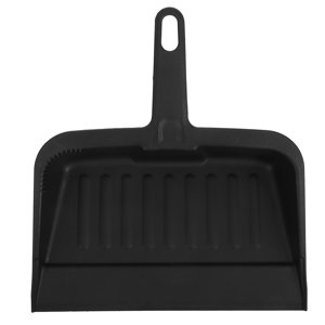 WRITWAA Dust Broom And Pan Set Dustpan Black Plastic For Cleaning 1Pcs