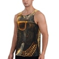 thumbnail image 2 of Cauagu Cool Sunglasses Elephant Art Print Men's Sleeveless Muscle Shirts,Tank Tops Quick Dry Workout Tank Top Gym Muscle Tee Fitness Bodybuilding T Shirt for Men-Medium, 2 of 7