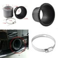 thumbnail image 3 of 2 Set Car Front Bumper Turbo Air Intake Pipe Turbine Funnel Kit Carbon Fiber Style Auto Turbo Air Intake Pipe Kit, 3 of 7
