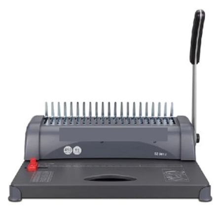 A4 Paper Comb Binding Machine Manual Rubber Ring Clamp Hole Punching Machine 21 Hole Manual Type Financial Binding Machine 1pc ,Easy to Use