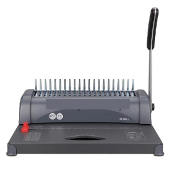 A4 Paper Comb Binding Machine Manual Rubber Ring Clamp Hole Punching Machine 21 Hole Manual Type Financial Binding Machine 1pc ,Easy to Use