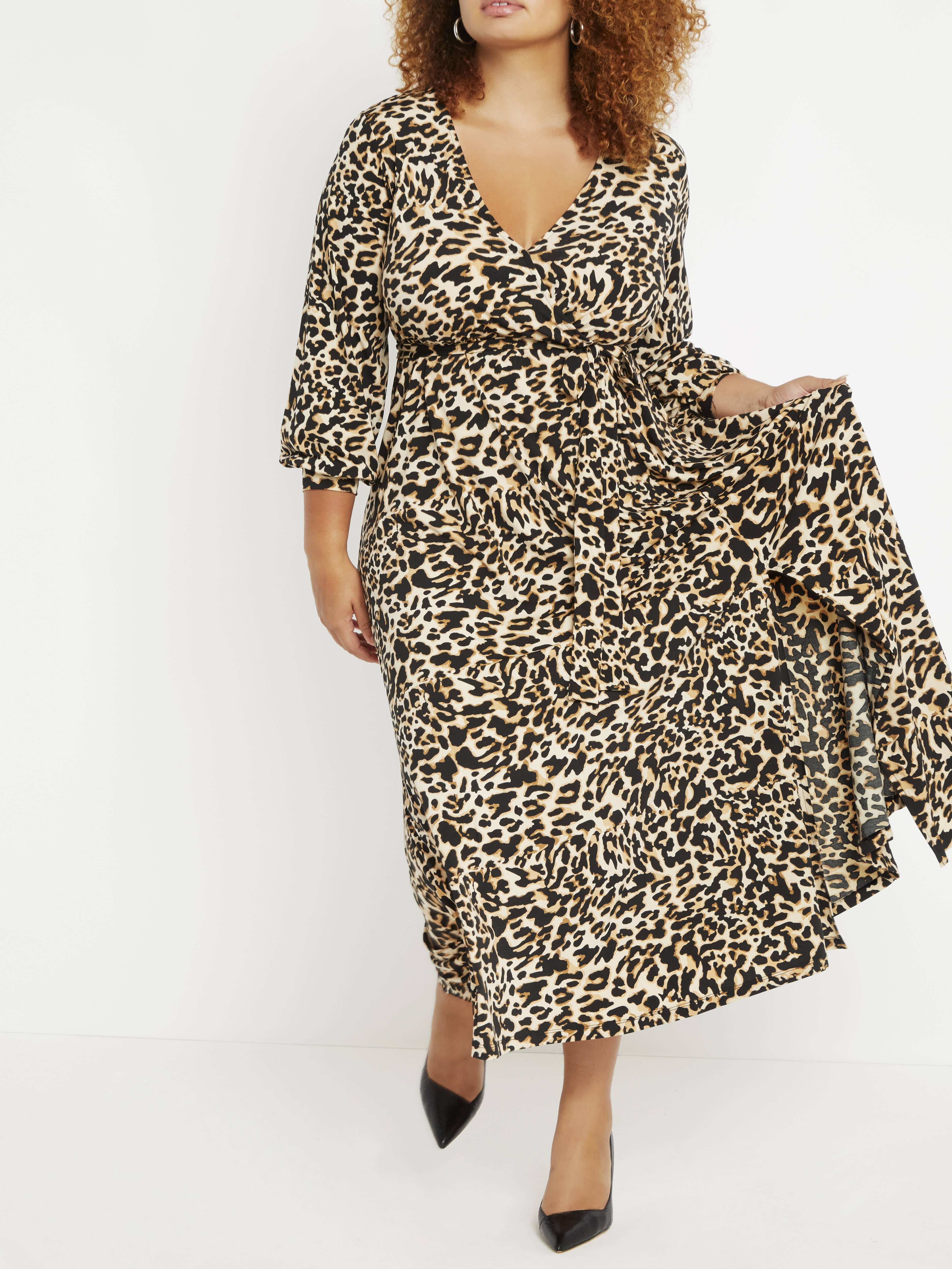 ELOQUII Women's Plus Size Printed Maxi Dress