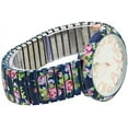 thumbnail image 2 of Blekon Collections Quartz Women's 39mm Case Floral Design Stretch Band Watch, 2 of 5